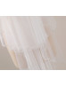 Ivory Beaded Edge Tulle Wedding Veil Two-tier Fingertip Veil Ivory Beaded Edge Tulle Wedding Veil Two-tier Fingertip Veil